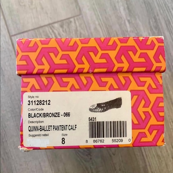 Tory Burch Quinn-Ballet Patent Flats Size 8 - Picture 4 of 4